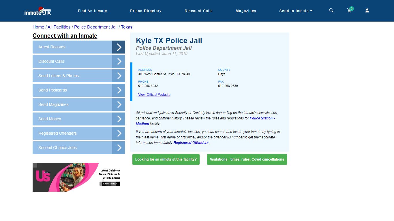 Kyle TX Police Jail & Inmate Search - Kyle, TX